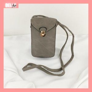 Gray Cellphone/Crossbody Purse